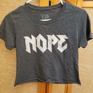 ACDC NOPE Crop Top S